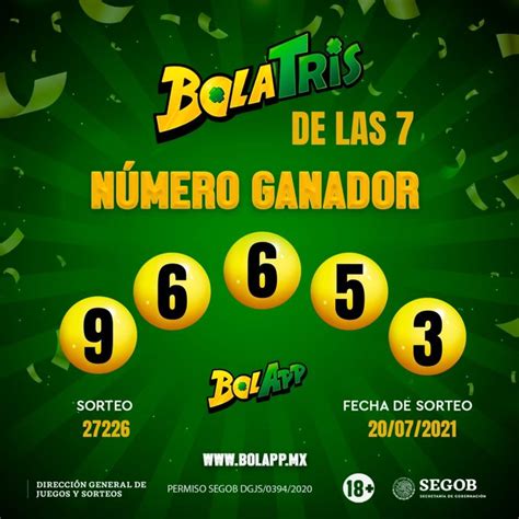 Los Números Ganadores De La Lotería Tris De Las Siete Martes 20 De Julio Del 2021 Futbolete