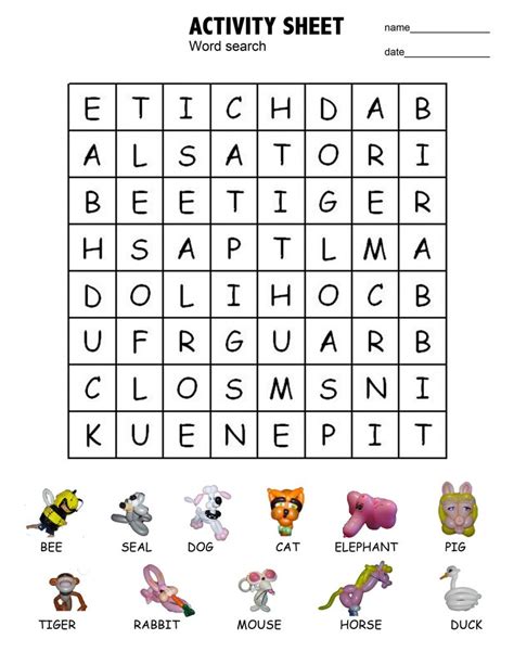 Word Search For Kids With Fun Themes 101 Activity