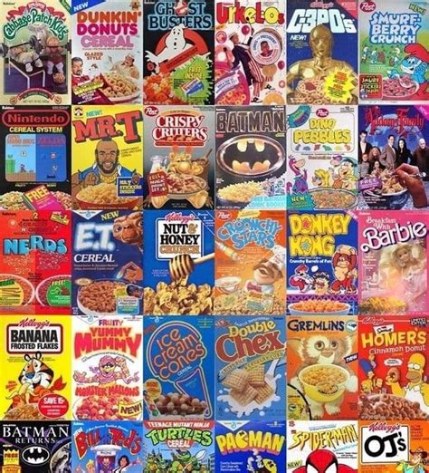 80s Cereal Boxes