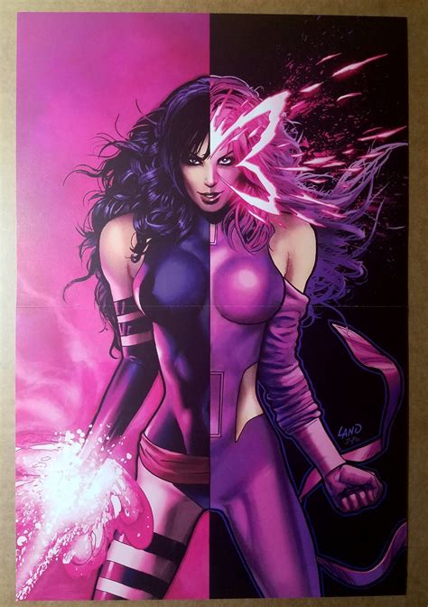 Psylocke X Men Powers Marvel Comics Poster By Greg Land