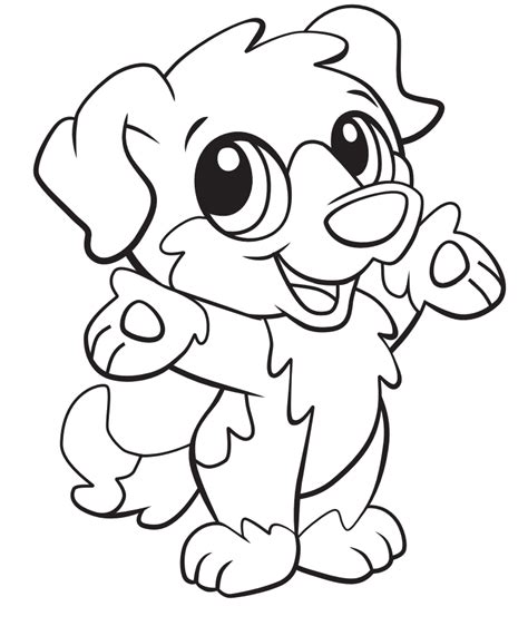 Happy Baby Dog Coloring Page Free Printable Coloring Pages For Kids
