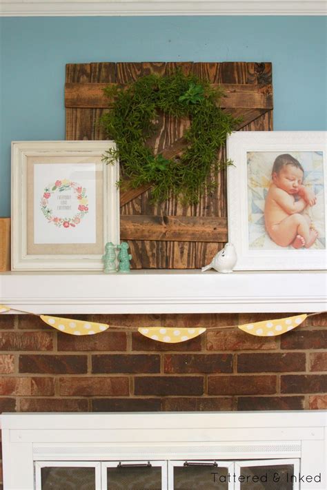 Stacks And Flats And All The Pretty Things Summery Mantle Decor