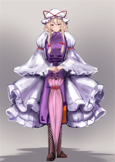 Yakumo Yukari Touhou Drawn By Untue Danbooru