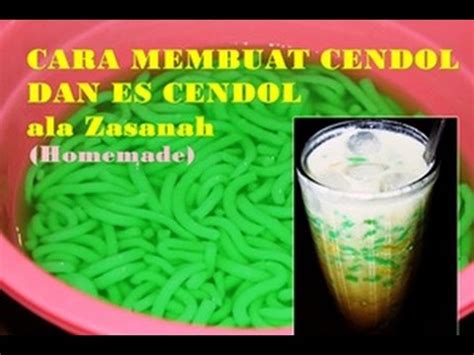 Bila cendol dah masak, ceduk adunan dan tekan ke dalam acuan cendol. Resep dan Cara Membuat Cendol dan Es Cendol Enak dan ...