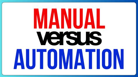 Difference Between Manual Vs Automation New Easy 2024