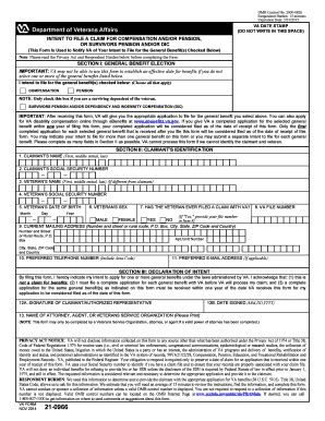 Va Form 21 0966 Fill Online Printable Fillable Blank PdfFiller