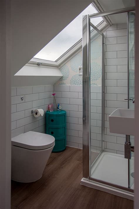 bathroom accessories loft bathroom scandinavian. Fitting a shower enclosure under a sloping ceiling - SkyLofts