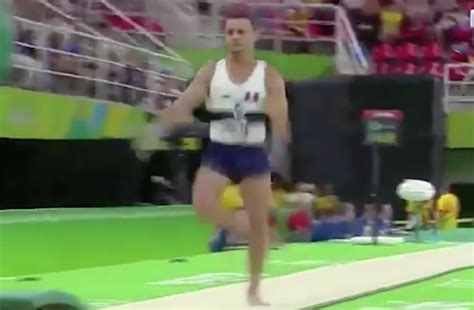 French Gymnast Breaks Leg During Horrific Vault Landing Video The