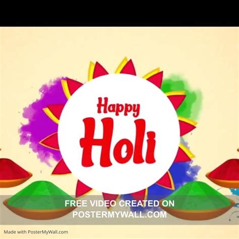 Copy Of Happy Holi Wishes Animated Video In 2022 Happy Holi Wishes