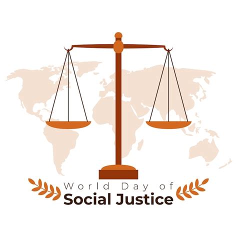 Ilustración Vectorial Para El Día Mundial De La Justicia Social