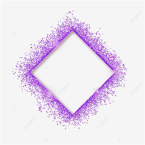 Purple Glitter Border Png Image Purple Grainy Glitter Square Abstract