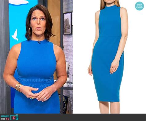 Wornontv Dana Jacobsons Blue Sleeveless Dress On Cbs Mornings Dana
