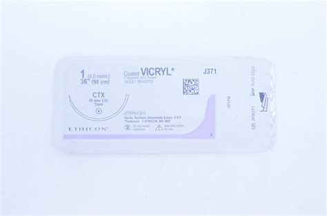 Ethicon J371 1 Coated Vicryl Ctx 48mm 12c Taper 36inch X Imedsales