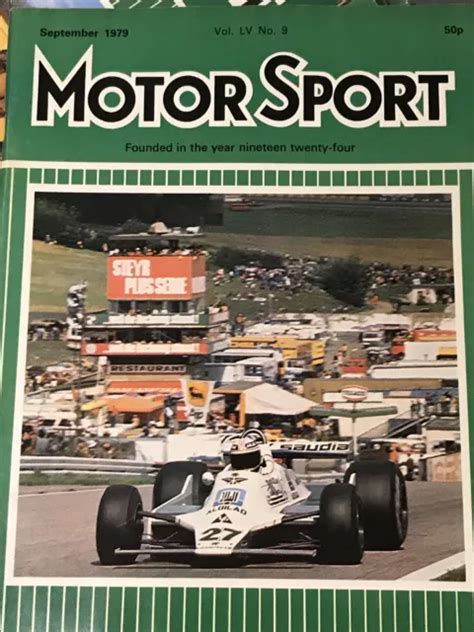 Motor Sport Magazine September 1979 Austrian And German F1 Gp Spa 24h