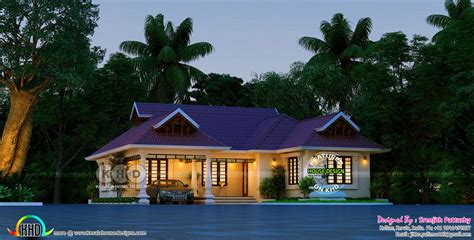Traditional Kerala Style House Plan With Two Elevations Architecture 138