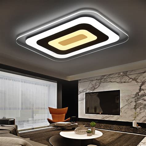 Ultra Thin Acrylic Modern Square Led Ceiling Lights For Living Room