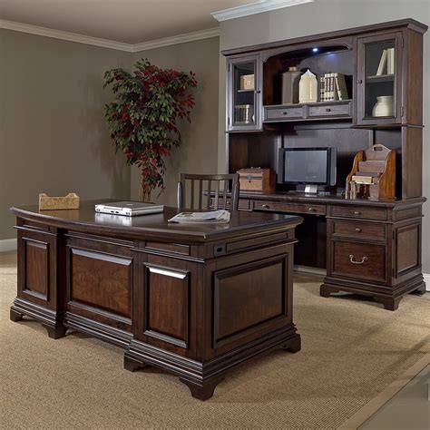 Shop Drake 72 Inch Executive Desk And Credenza With Hutch Free