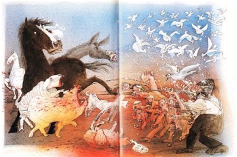 Check Out Ralph Steadmans Surreal Illustrations For Orwells Classic