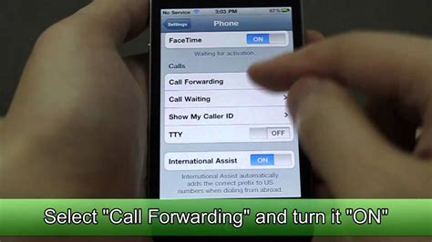 How To Set Call Forwarding On Apple Iphone 4 Youtube