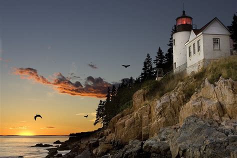 Lighthouse Bar Harbor Maine Free Photo On Pixabay