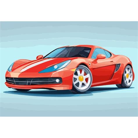 Premium Vector Luxury Car Cartoon Vector On A White Background