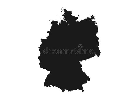 Niemcy Mapy Ikona Konturu Styl Ilustracja Wektor Ilustracja Złożonej