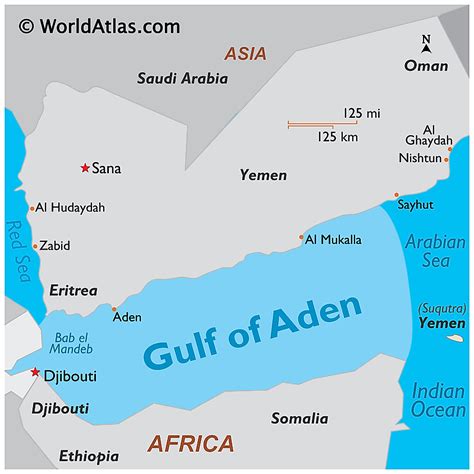 Gulf Of Aden Worldatlas