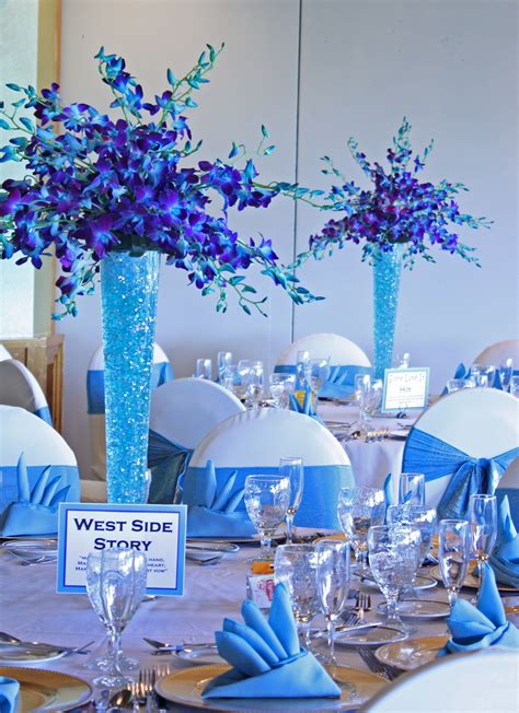 Turquoise Blue And Purple Perfect Together Wedding Centerpieces Diy
