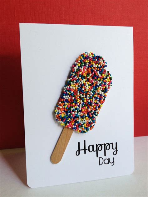 Ice Cream Cone Birthday Card Kids Birthday Party