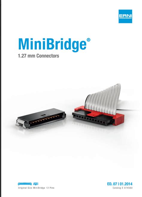 Erni Minibridge Connectors Jacarem Authorised Distributor