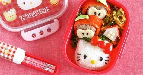 How To Make Hello Kitty Bento Lunch Box Video Recipe Create Eat