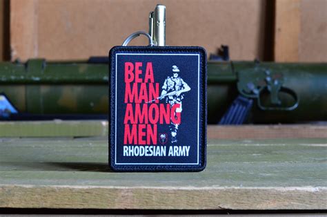 Be Man Among Men Rhodesian Army Morale Military Patch Etsy