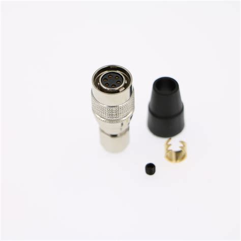 Ccd Grey Basler Camera Audio Cable Connectors Female Connector 6 Pin Hirose Hr10a 7p 6s
