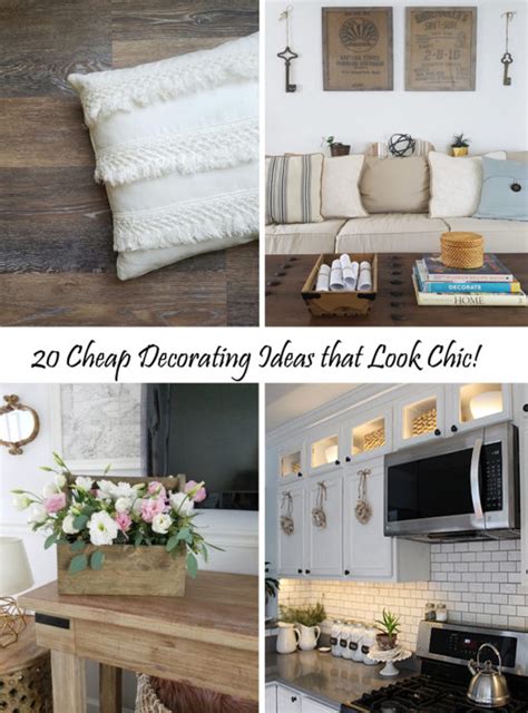 Think creatively and be imaginative while decorating your house. Cheap Decorating Ideas That Look Chic - The Honeycomb Home