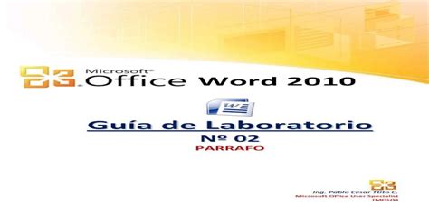 Formato De Parrafo En Word 2010 Pdf Document