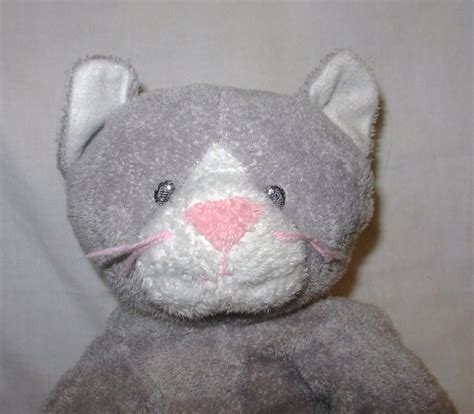 Ty Pluffies Pursley Gray Kitten Cat Plush Stuffed Animal Kitty Pluffies