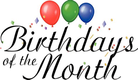 Birthday Of Month Clip Art Happy Birthday Month Free Clip Art