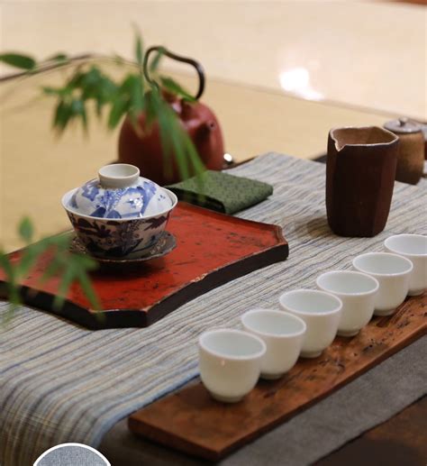 Chinese Tea Ceremony Table Setting Tea Time Food Chinese Tea