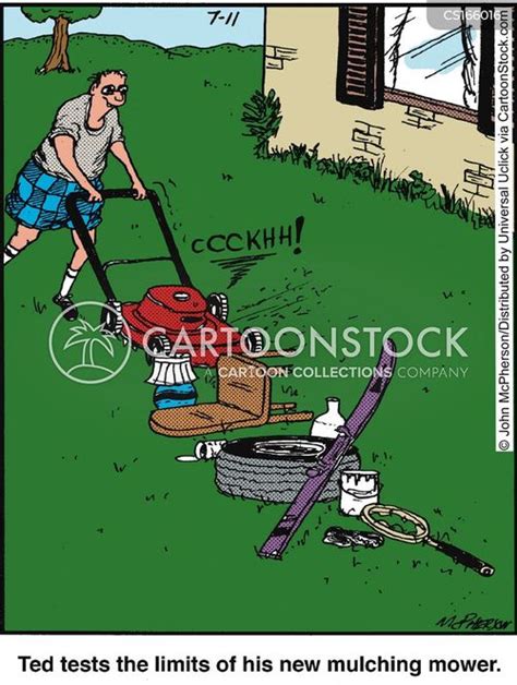 Mowing The Lawn Cartoons And Comics Funny Pictures From Cartoonstock