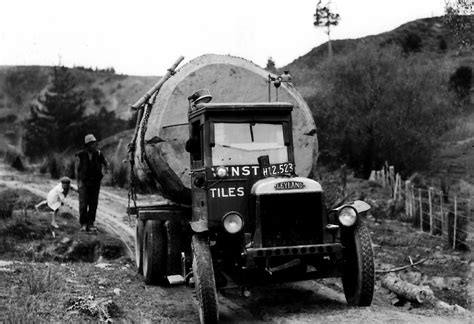 Transpress Nz Leyland Truck With A Big Load Nz 1930s