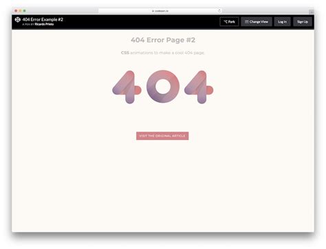 Best Easy To Customize Free Error Page Templates Colorlib