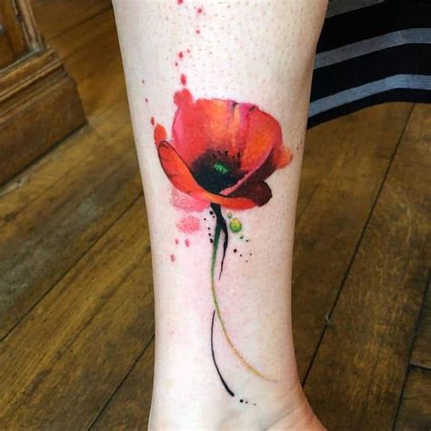 60 Beautiful Poppy Tattoo Designs And Meanings Tattooadore Tattoo