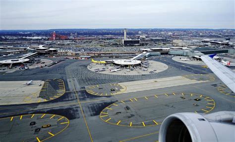 Aerial View Of The Newark Liberty International Airport Editorial Image