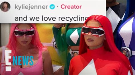 Kylie Jenner Defends Power Rangers Halloween Costume E News Youtube