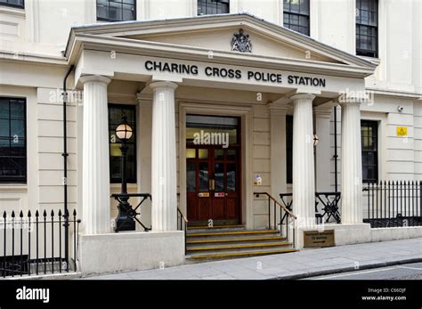 Exterior Metropolitan Police Force Charing Cross Police Station Stock