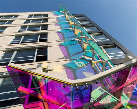Located On The “avenue Of The Arts” Southstar Lofts Features Dichroic Laminated Glass Panels On