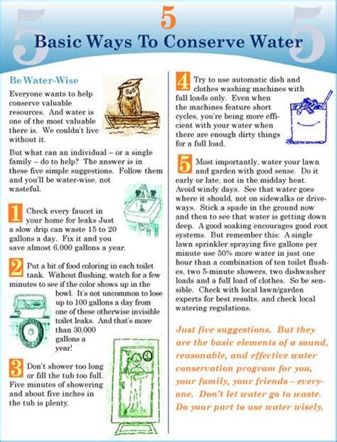 Water Conservation Ways The Ecobuzz