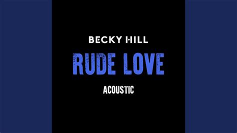 Rude Love Live Acoustic Youtube Music