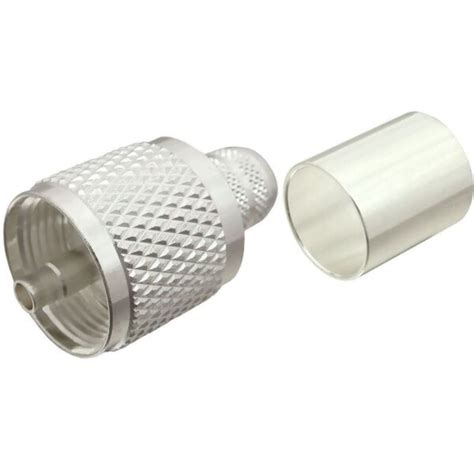 Uhf Male Crimp Connector For Rg Rg Lmr Coax
