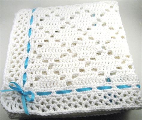 Pdf Pattern Crocheted Baby Afghan Diamond Lace Baby Afghan